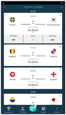 KMS World Cup 2018 - Predict scores w/ friends android App screenshot 0